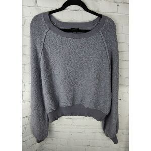 rue21 Textured Knit Crewneck Pullover Sweater Light Gray Size S